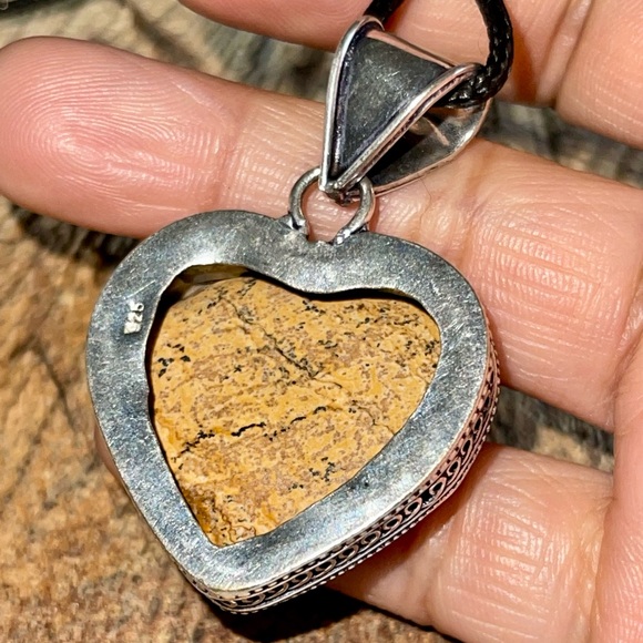 Brown Picture Jasper Pendant 1 7/8” - Picture 7 of 15